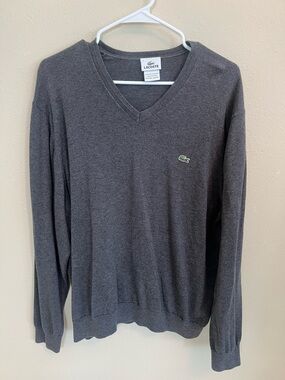 men’s Lacoste L/S shirt size 7 (XL)